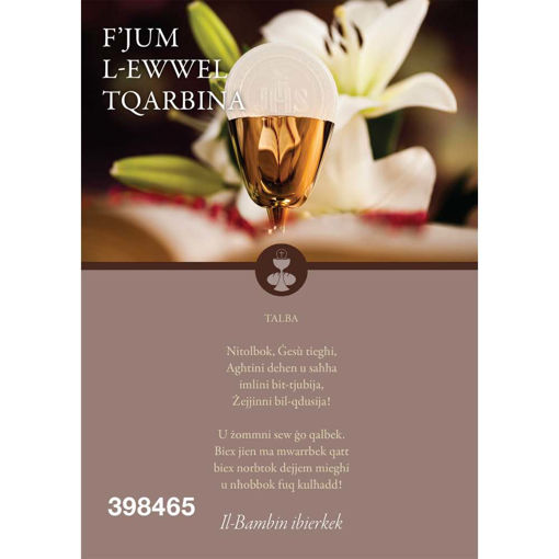 Picture of FJUM L-EWWEL TQARBINA KARTOLINA